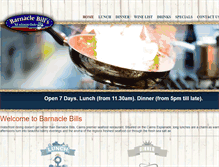 Tablet Screenshot of barnaclebills.com.au